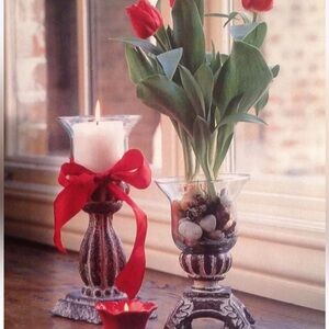 Southern Living at Home Historical Bell Jar Candleholders. Set of 2. Small/Large